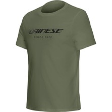 Dainese Daınese T Shırt Essence Wordmark T-Shırt Green-Bronze - Beden Xl