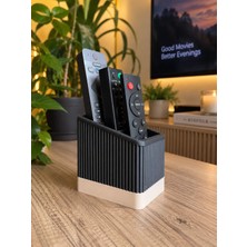 Clavo Design Japandi Tasarım Minimalist 3 Bölmeli Tv Kumandalık ve Masaüstü Düzenleyici
