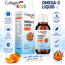 Collagen Forte Platinum Kids Omega-3 Liquid & Multivitamin Complex 150ML Portakal Aromalı Sıvı Balık Yağı