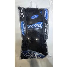 Şimika Ford Siyah Süper Set Dörtlü Servis Kılıfı + Ikili Yastık ve Kemer Kılıfı +Vites Poları