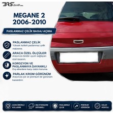 Brsplast Renault Megane 2 Uyumlu 2006-2010 Krom Bagaj Açma Paslanmaz Çelik