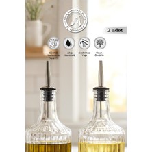 Glamis Selen Concept Paslanmaz Çelik Uçlu Sızdırmaz Yağdanlık Kapağı ve Şişe Tıpası 2li Set