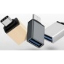 Marsilyan Type-C To USB 3.2 Otg Metal Gövde Dönüştürücü Adaptör Siyah HDX7899