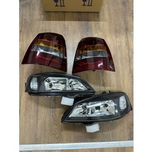 Ns Nilser Auto Parts Opel Astra G Hatcback Füme Stop + Siyah Far Lambası Set 1998-04