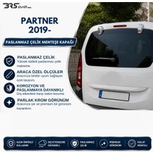 Peugeot Partner 3 Uyumlu 2019 ve Üzeri Krom Menteşe Kapağı 2 Parça Paslanmaz Çelik