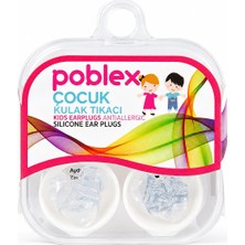 Poblex Çocuk Kulak Tıkacı Antialerjik Silikon Malzeme ile Yüksek Konfor Sağlayan Koruyucu