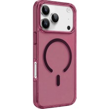TeknoKapsül Iphone 18 Pro Pc Real Magsafe Kapak - Bordo