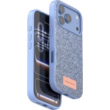 TeknoKapsül iPhone 18 Pro Bright Simli Kapak - Mavi