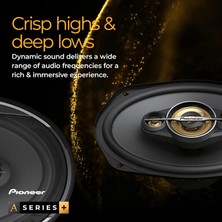 Pioneer TS-A6991F 700W 120Rms 6x9inç 16x24 cm 5Yollu Oval Hoparlör Takımı + Güçlü Performans