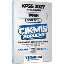Yediiklim Yayınları 2027 Kpss Genel Kültür Tarih Konularına Göre Tamamı Çözümlü Son 11 Yıl Çıkmış Sorular