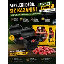 2 Paket Rat's Fare Pastası + 2 Adet Plastik Fare Istasyonu Seti - KMRGN-SETURN