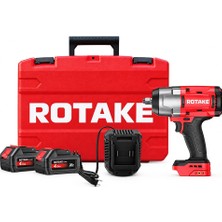 Rotake T2 1/2 Akülü Darbeli Somun Sıkma ve Sökme Makinesi 20V 4.0AH 1180 Nm