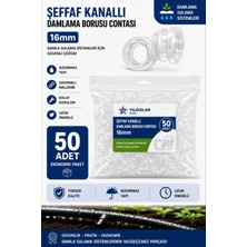 Üredrip 50 Adet 16MM Kanallı Damlama Boru Contası - BHCALT