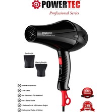 Powertec TR-901 Turbo Professional Series Fön Makinesi & Saç Kurutma 2500w Performans
