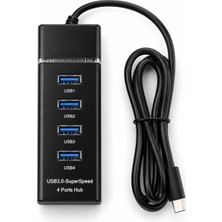 Marsilyan 4 Port Type-C USB Hub 1.2m ZR1272