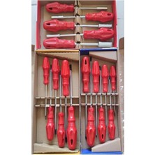 Pileli Store 18 Parça Lokma - Torx - Düz ve Yıldız Tornavida Seti Takımı