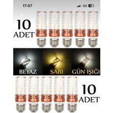 Winlight 10 Adet E14 Duylu 3 Fonksiyonlu Mısır LED Ampül 3 Çeşit Renkli