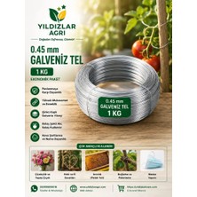 Bahçe ve Fide-Fidan Bağlama Teli 1kg 0.45MM Galvenizli Yumuşak Tel - BHCALT