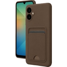 Freedom Storee Samsung Galaxy A07 4g Kelvin Kartvizitli Silikon - Kahverengi