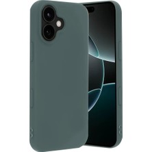 Freedom Storee Apple iPhone 17 Nano Içi Kadife Silikon - Koyu Yeşil