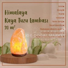 Himalaya Tuz Lambası 30 M2 Kadar Etkili %100 Doğal Ampul Kablo Dahil