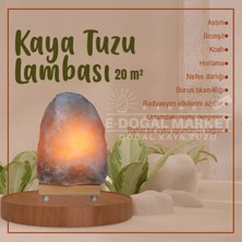 20 M2 Kadar Etkili Çankırı Kaya Tuzu Lambası %100 Doğal Ampul Kablo Dahil