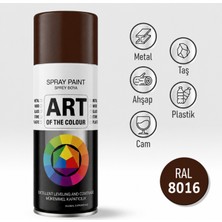 Badem10 Ral 8016 Koyu Kahverengi Prof. Sprey Boya Metal Ahşap Taş Plastik ve Cam Yüzeylere Spray Boya 400 ml