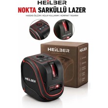 Heilber BA011514 Kırmızı Nokta Şaküllü Lazer Terazi Profesyonel Lazer Hizalama Ölçüm Cihazı