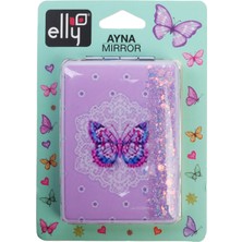Elly Kelebek Desenli Çanta Tipi Makyaj Aynası ELLYAYNA0008PR