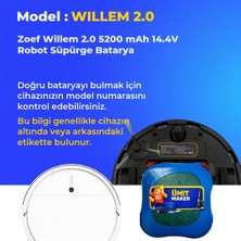Ümit Maker Zoef Willem 2.0 5200 Mah 14.4V Robot Süpürge Batarya
