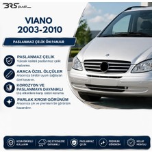 Brsplast Mercedes Viano Uyumlu 2004-2010 Krom Ön Panjur 7 Parça Paslanmaz Çelik