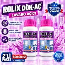 Rolix 2'li Dök Aç Lavabo Gider Açıcı 500 gr