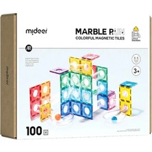 Mideer Magnetic Tiles - Top Oyunlu Parkur, 100 Parça