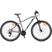 Kron Xc 75 - 27.5  Mtb - 17' - 21 Vites - V.brake - Nardo Gri/siyah-Kırmızı