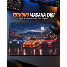 Exonix Üçlü Spor Araba Desenli Mouse Pad 25X30