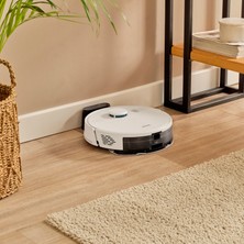 Homend Alex 10 Moplu Ve Haritalamalı 10 KPa Akıllı Robot Süpürge Beyaz