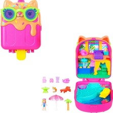 Polly Pocket ve Maceraları Kompakt Oyun Seti, Kitty Popsicle Resort JFG56-JCB17