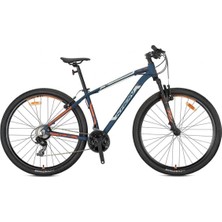 Kron Xc 75 - 27.5  Mtb - 17' - 21 Vites - V.brake - Mat Koyu Lacivert/bej-Neon Turuncu