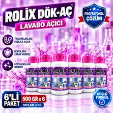 Rolix 6'lı Dök Aç Lavabo Gider Açıcı 500 gr