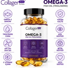 Collagen Forte Platinum Omega 3 Premium Fish Oil Balık Yağı 1000MG 90 Kapsül