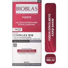 Bioblas Forte Complex B19 Yoğun Saç Dökülmelerine Karşı Bitkisel Şampuan 360 ml
