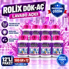 Rolix 12'li Dök Aç Lavabo Açıcı 500 gr