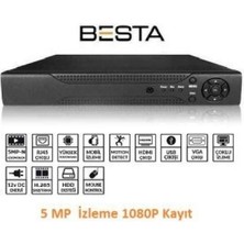 Pileli Store 8 Kanal 5mp P6 H265 Ahd Dvr Kayit Cihazı KD-1158