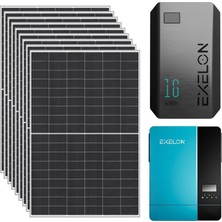 Teknovasyon Arge 9X625W Topcon Güneş Paneli 11KVA Inverter 51.2V 314AH Lityum Bataryalı Hazır Solar Enerji Paketi
