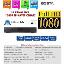 Pileli Store 24 Kanal Ip Kamera Kayıt Cihazı 1080P Nvr Eseecloud 2mp