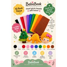 Bebisbook 10 Renk A4 Keçe Seti - Çocuk Aktivite Keçesi 30ML Sıvı Slikon Dahil