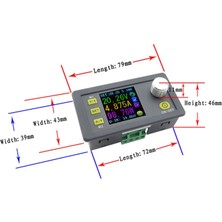 Emay Center DPS3005-USB-BT Dijital Ayarlı Güç Kaynağı Modülü 0-32V 0-5A Renkli LCD Ekran Bluetooth USB