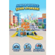 Farbu Oyuncak Junior Wheels Şehir Otoparkı 2 Katlı Oyuncak Araba Otopark Seti 1 Araç ve 6 Trafik Levhası Hediyeli