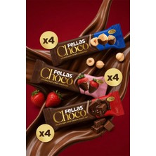 Fellas Choco - Çikolata Kaplı Meyve Bar (35 g) - Karma Kutu (3 x 4) 12 Adet
