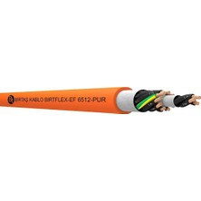 Birtaş EF6512-PUR-25X0.50 ,kesit 0.50MM² 25-Damar/çok Telli  Ağırşart Hareketli 1mt Pur Kablo